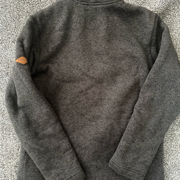 #209 Orvis Sherpa Lined Fleece Sweater Mens small Pullover 1/4 Zip Classic. - Picture 8 of 11